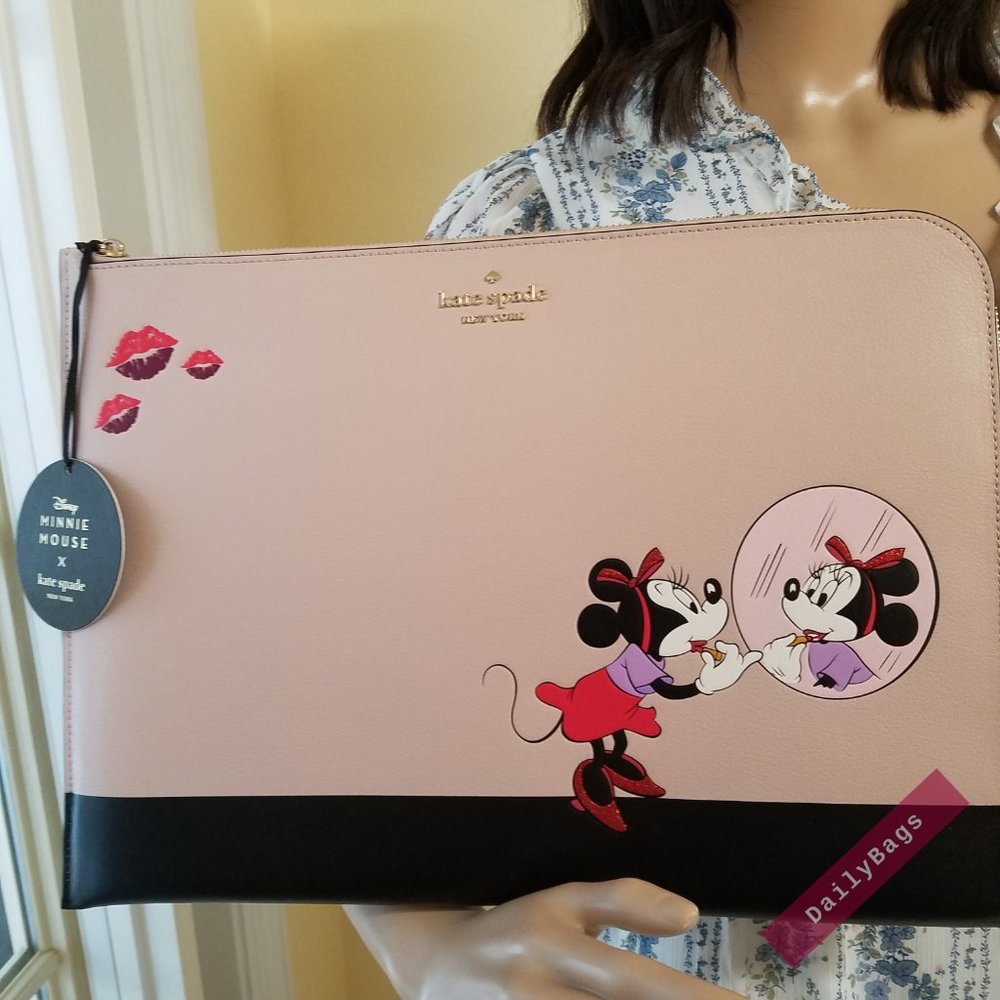 KATE SPADE L-ZIP MINNIE MOUSE LAPTOP CASE SLEEVE